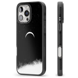 iPhone 16 Pro Max Upside Down Crescent Moon Black Impact Phone Case