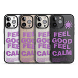 iPhone 16 Pro Max Feel Good Feel Calm (Purple) Black Impact Phone Case