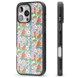 iPhone 16 Pro Max Jazzy Floral Mix: Transparent Black Impact Phone Case