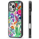 iPhone 16 Pro Max Floral Vibe Black Impact Phone Case