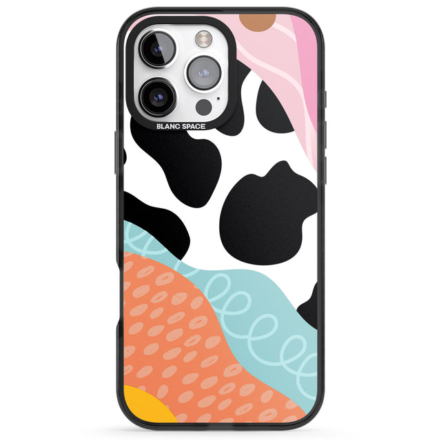 iPhone 16 Pro Max Abstract Elegance Black Impact Phone Case