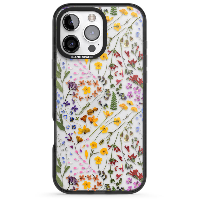 iPhone 16 Pro Max Wildflower Black Impact Phone Case