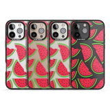 iPhone 16 Pro Max Watermelon Pattern Black Impact Phone Case