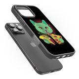 iPhone 16 Pro Max Pizza Purr Black Impact Phone Case