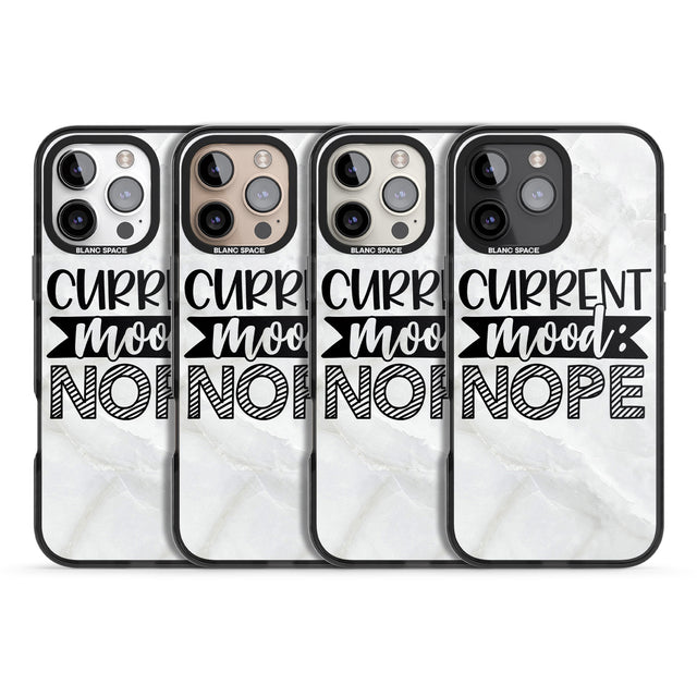 iPhone 16 Pro Max Current Mood NOPE Black Impact Phone Case