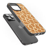 iPhone 16 Pro Max Giraffe Pattern Black Impact Phone Case