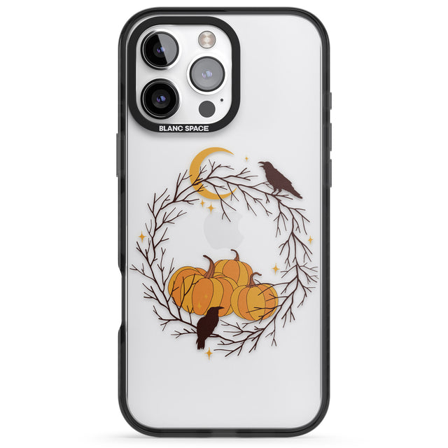 iPhone 16 Pro Max Pumpkin Patch Black Impact Phone Case