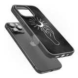 iPhone 16 Pro Max Hand Holding Moon Black Impact Phone Case