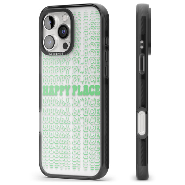 iPhone 16 Pro Max Happy Place (Green) Clear Impact Phone Case + Magsafe