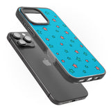 iPhone 16 Pro Max Blue Heartstopper Stars Pattern Black Impact Phone Case