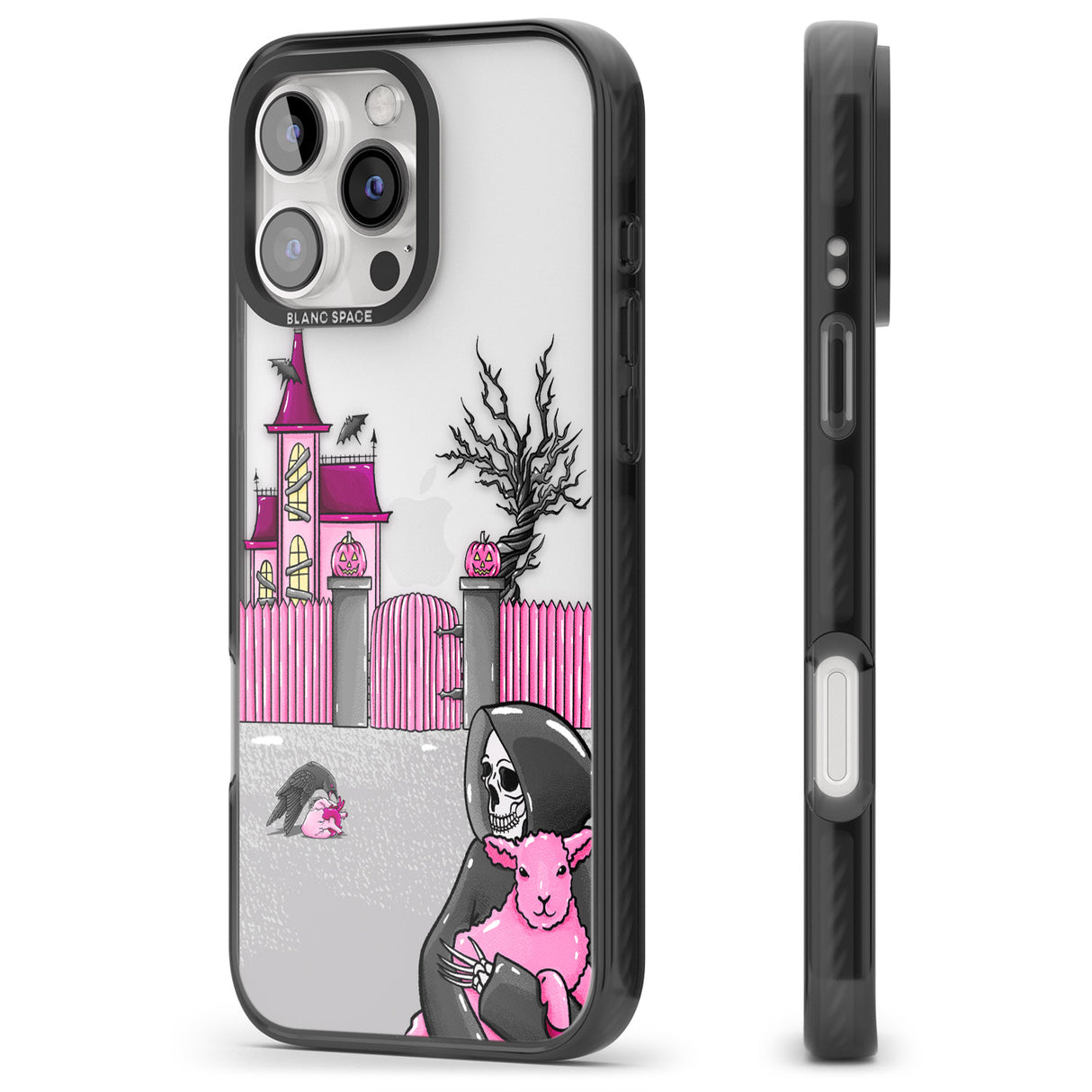 iPhone 16 Pro Max Left With My Heart Black Impact Phone Case