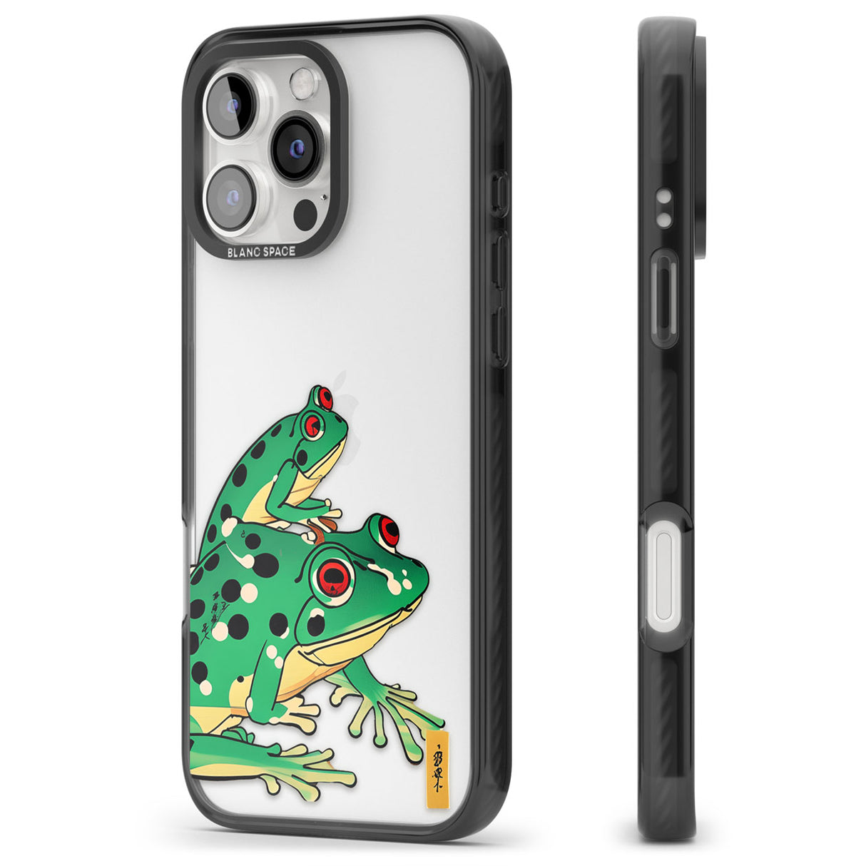 Matsumoto Hoji Frog Green Black Impact Phone Case for iPhone 16 Pro, iPhone 16 Pro Max