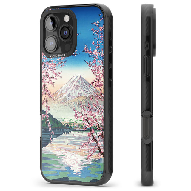 Mt. Fuji from Lake Kawaguchi Black Impact Phone Case for iPhone 16 Pro, iPhone 16 Pro Max