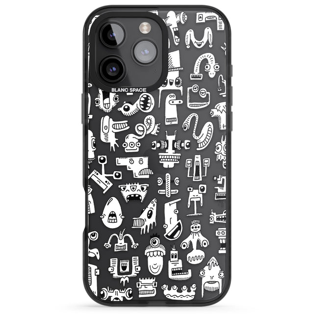 iPhone 16 Pro Max Weird Friends Black Impact Phone Case