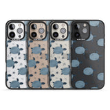 iPhone 16 Pro Max Under The Sea Patterns Sea Turtles (Clear) Black Impact Phone Case