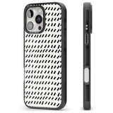 iPhone 16 Pro Max Hand Drawn Lines Pattern Black Impact Phone Case