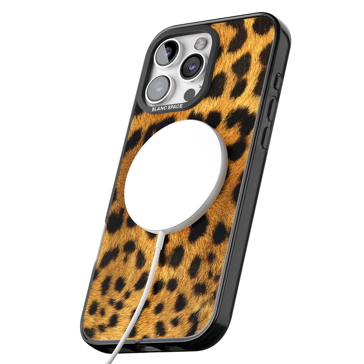 iPhone 16 Pro Max Leopard Print Black Impact Phone Case