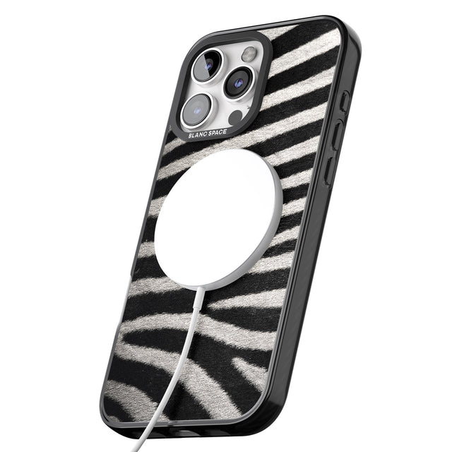 iPhone 16 Pro Max Zebra Print Black Impact Phone Case