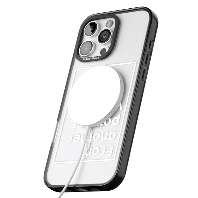 iPhone 16 Pro Max Another Point of View (White) Black Impact Phone Case