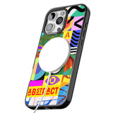 iPhone 16 Pro Max Patchwork Black Impact Phone Case