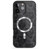 iPhone 16 Pro Max Black Tiger Roar Pattern Black Impact Phone Case