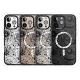 iPhone 16 Pro Max Suns, Moons, Zodiac Signs Astrological Black Impact Phone Case