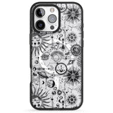 iPhone 16 Pro Max Suns & Planets Vintage Astrological Black Impact Phone Case