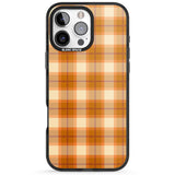 Pumpkin Plaid Black Impact Magsafe Phone Case for iPhone 16 Pro, iPhone 16 Pro Max