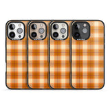 Pumpkin Plaid Black Impact Magsafe Phone Case for iPhone 16 Pro, iPhone 16 Pro Max