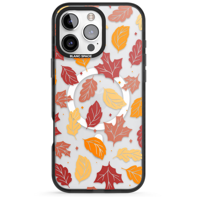 Autumn Leaves Black Impact Magsafe Phone Case for iPhone 16 Pro, iPhone 16 Pro Max