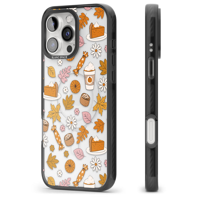 Pumpkin Spice Black Impact Magsafe Phone Case for iPhone 16 Pro, iPhone 16 Pro Max