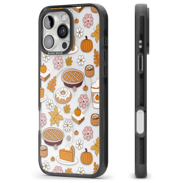 Pumpkin Pie & Autumn Treats Black Impact Magsafe Phone Case for iPhone 16 Pro, iPhone 16 Pro Max