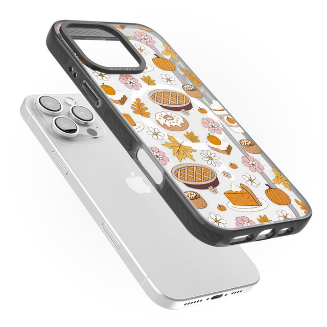 Pumpkin Pie & Autumn Treats Black Impact Magsafe Phone Case for iPhone 16 Pro, iPhone 16 Pro Max