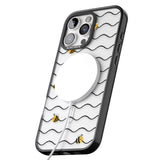 iPhone 16 Pro Max Sweet as Honey Patterns: Bees & Stripes (Clear) Black Impact Phone Case