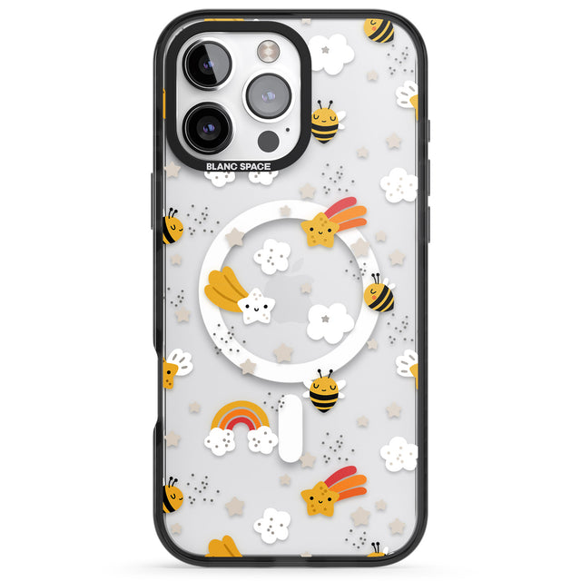 iPhone 16 Pro Max Busy Bee Black Impact Phone Case