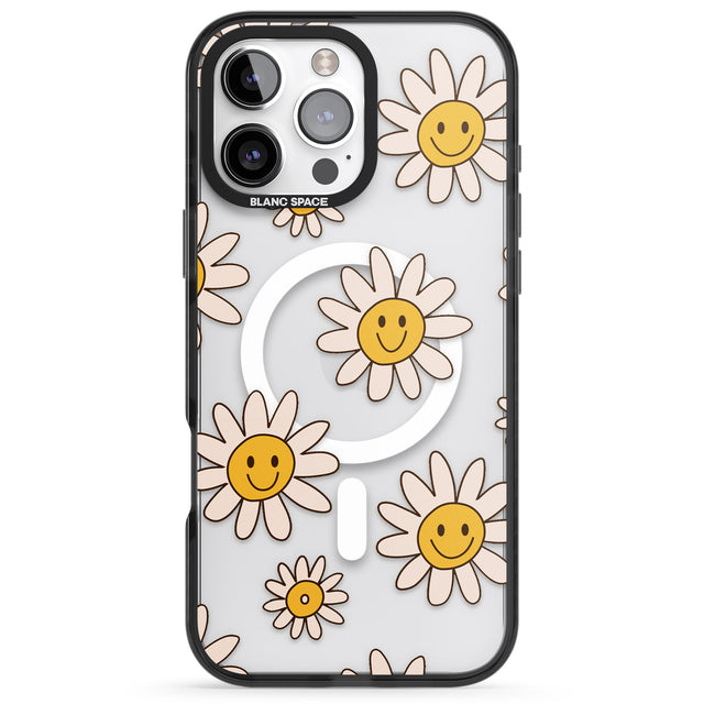 iPhone 16 Daisy Faces Clear Impact Phone Case