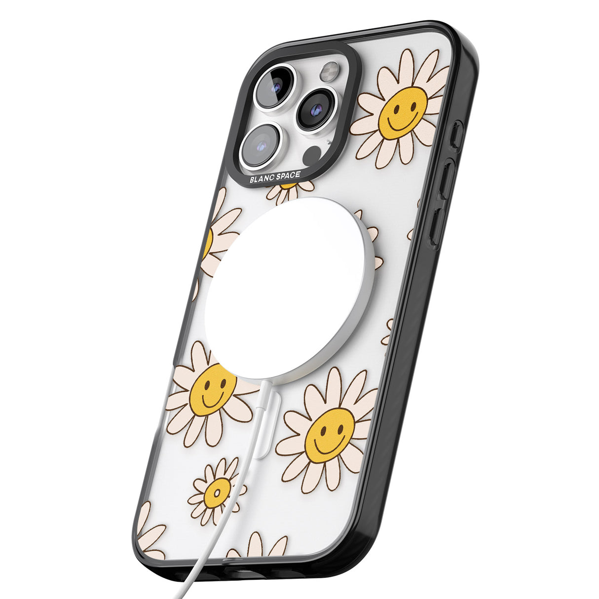 iPhone 16 Daisy Faces Clear Impact Phone Case