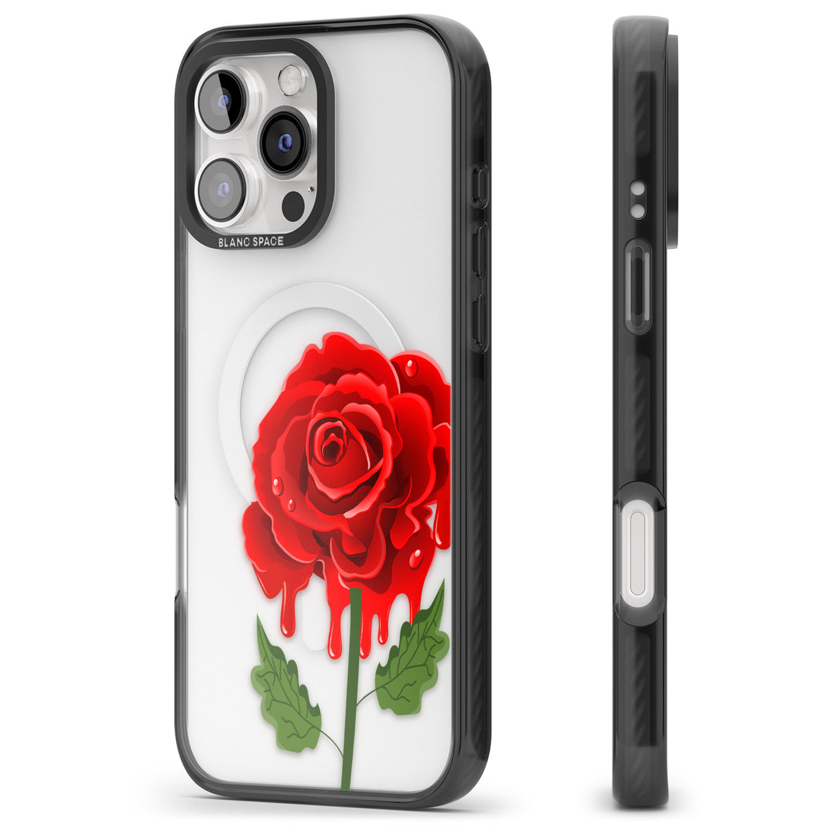 iPhone 16 Melting Rose Clear Impact Phone Case