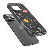 iPhone 16 Pro Max Cute Cartoon Planets Black Impact Phone Case