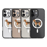 iPhone 16 Pro Max Personalised Hand Painted Beagle Black Impact Phone Case