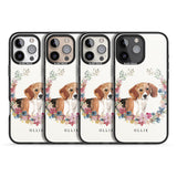 iPhone 16 Pro Max Personalised Beagle - Watercolour Dog Portrait Black Impact Phone Case