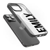 iPhone 16 Pro Max Personalised Name Black Impact Phone Case