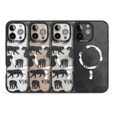 iPhone 16 Pro Max Personalised Tiger Silhouettes Black Impact Phone Case