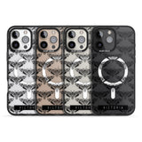 iPhone 16 Pro Max Personalised Hawk Moth Pattern Black Impact Phone Case