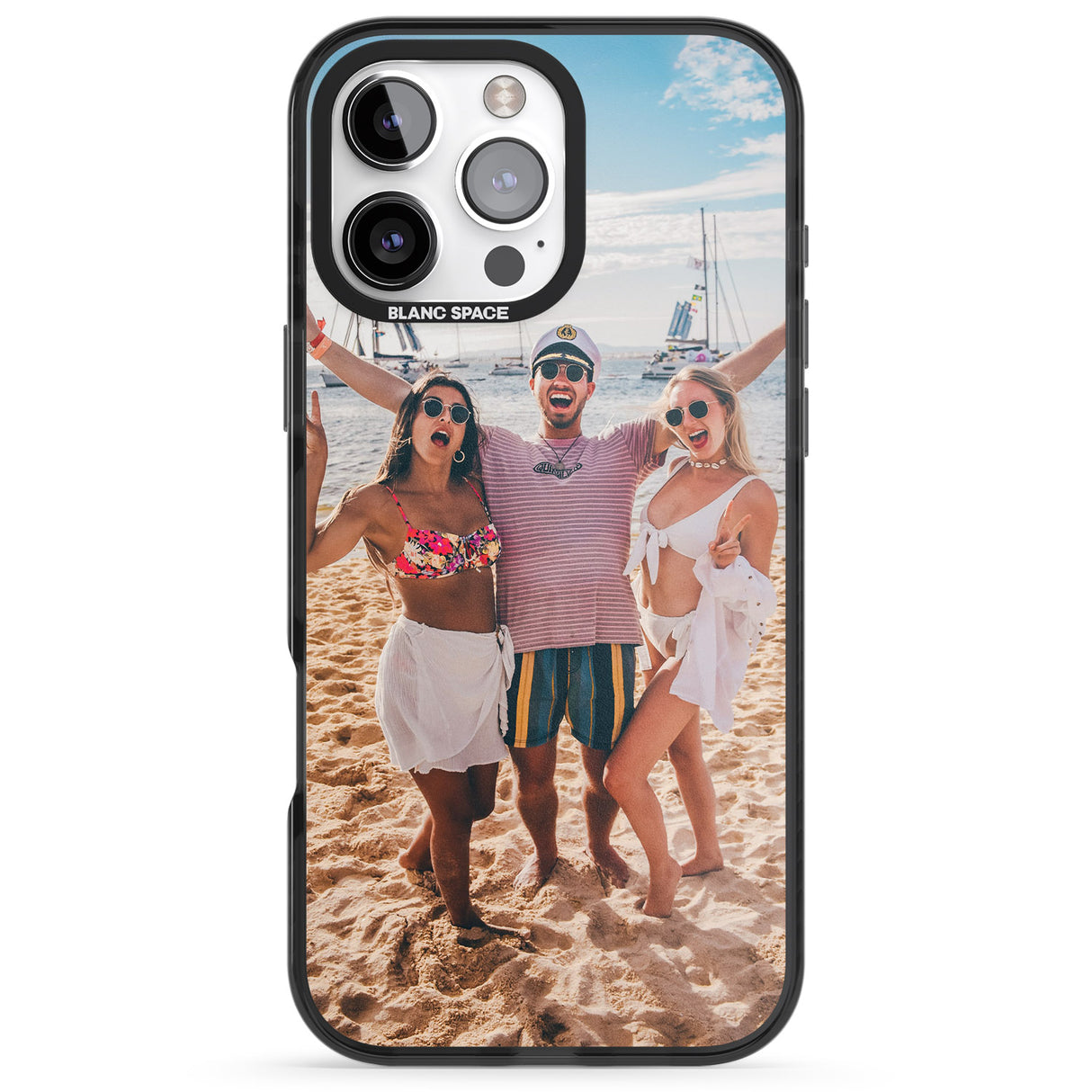 iPhone 16 Pro Max Personalised Photo Black Impact Phone Case