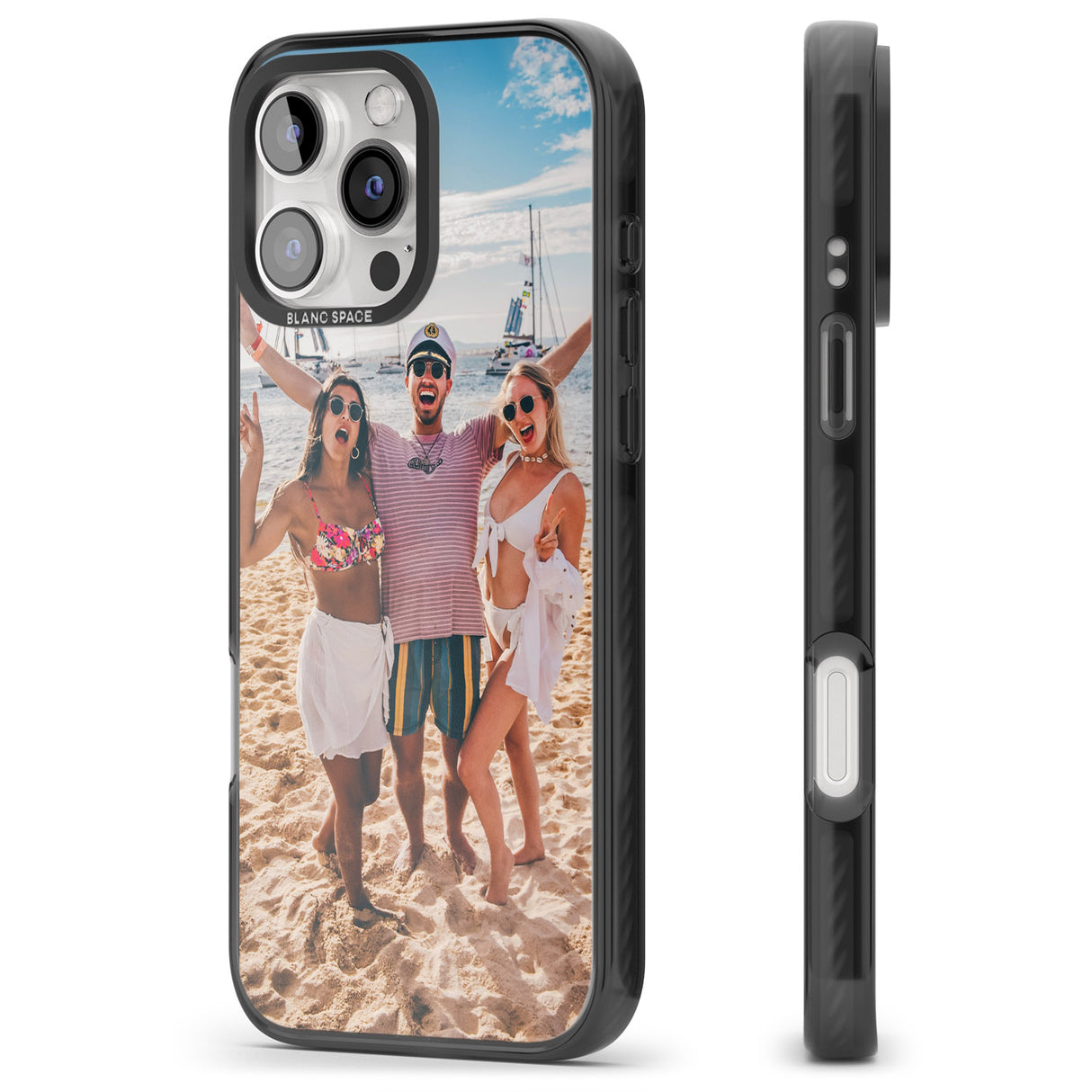 iPhone 16 Pro Max Personalised Photo Black Impact Phone Case