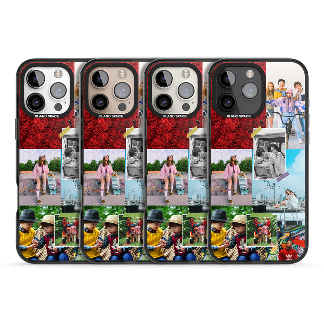 iPhone 16 Pro Max Personalised Photo Collage Black Impact Phone Case