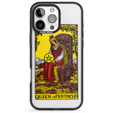 iPhone 16 Pro Max Personalised Queen of Pentacles Tarot Card - Colour Black Impact Phone Case