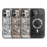 iPhone 16 Pro Max Personalised Wheel of Fortune Tarot Card - Transparent Black Impact Phone Case