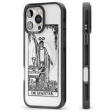 iPhone 16 Pro Max Personalised The Magician Tarot Card - Transparent Black Impact Phone Case